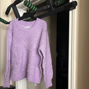 Chic Lavender Crew Neck Sweater